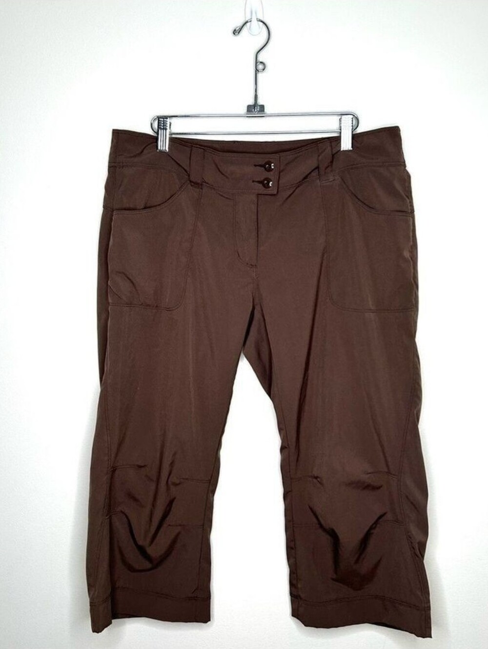 Lole Women's Brown Mid-Rise Cargo Shorts Size 6